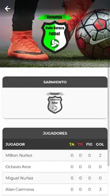 Copa Complejo Valle Beraca android App screenshot 3